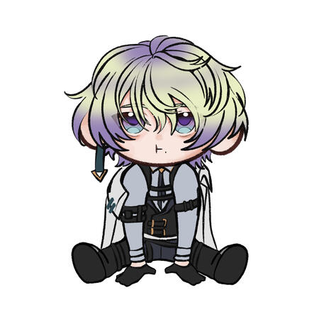 Claude Clawmark Chibi Fanart [Sticker/Charm]